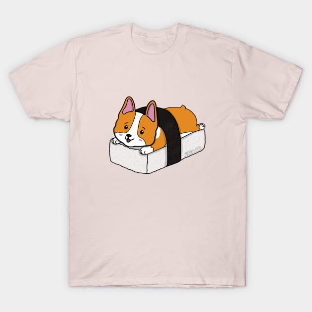 Nigiri Corgi T-Shirt by SPufferARTs